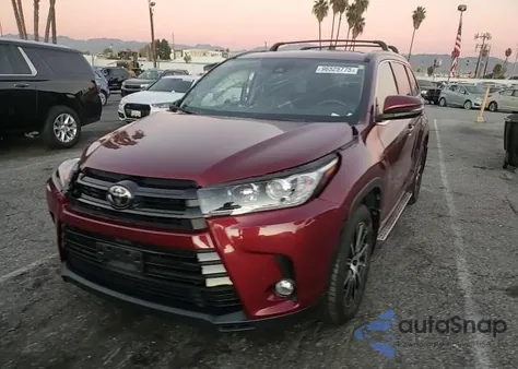 2018 Toyota Highlander Se from USA, damaged, VIN 5TDKZRFH7JS529279